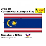 60cm X 120cm Cotton Kuala Lumpur Flag